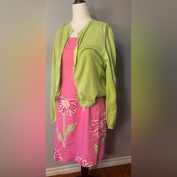 Lily Pulitzer Green Cardigan! - Picture 9 of 11